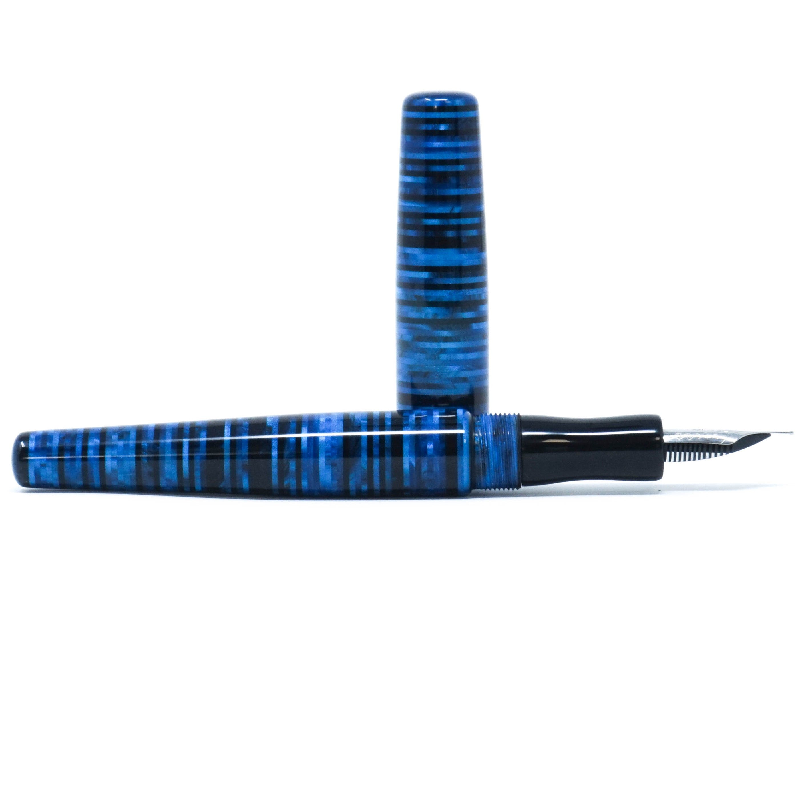 Tribute to 'Parker Vacumatic' Blue Loft Bespoke Fountain Pen JoWo/Bock #6
