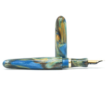 Load image into Gallery viewer, Golden Ocean 4 Canterbury Loft Bespoke Fountain Pen JoWo/Bock #6