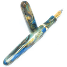 Load image into Gallery viewer, Golden Ocean 4 Canterbury Loft Bespoke Fountain Pen JoWo/Bock #6