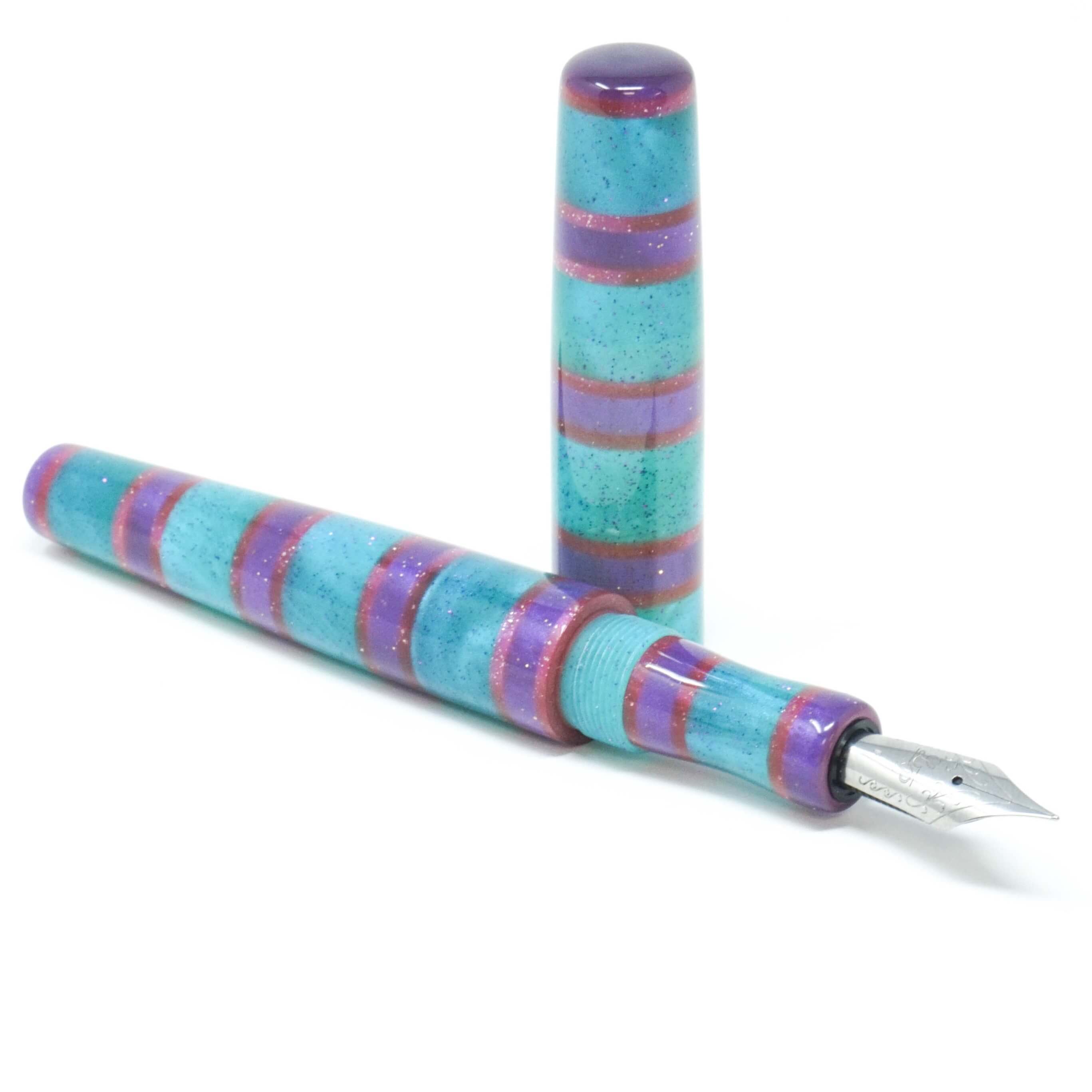 Unicorn Stripe Langley Loft Bespoke Fountain Pen JoWo/Bock #6