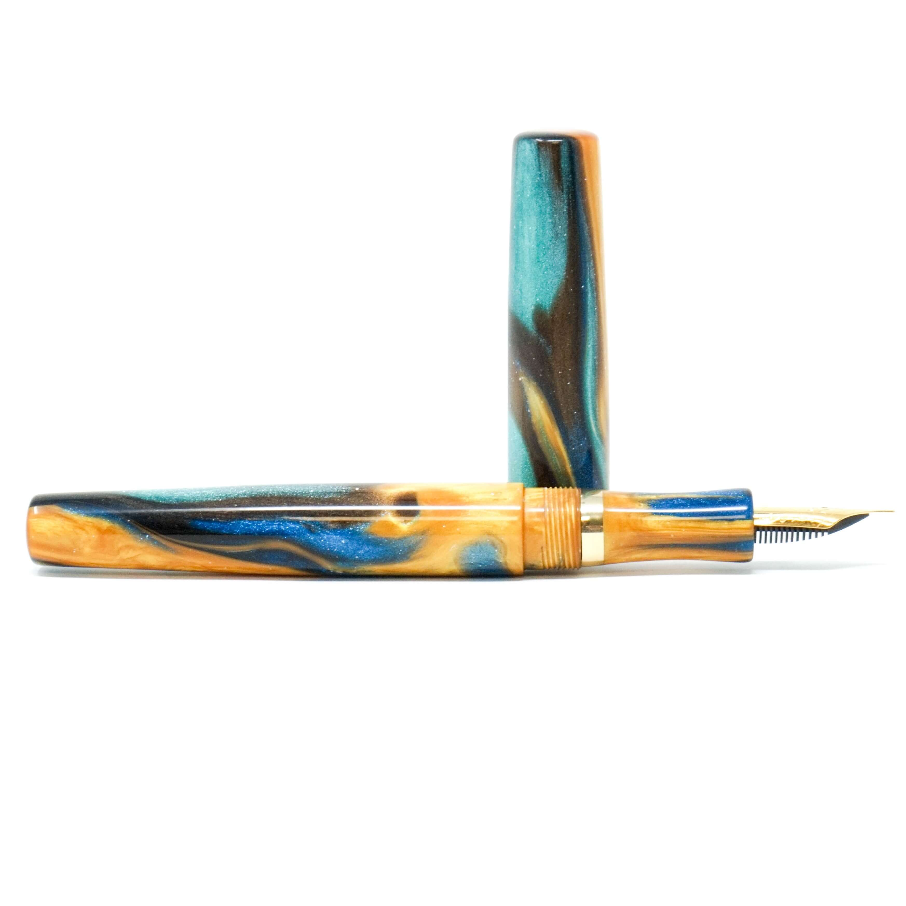 Golden Ocean Wiltshire Loft Bespoke Fountain Pen JoWo/Bock #6