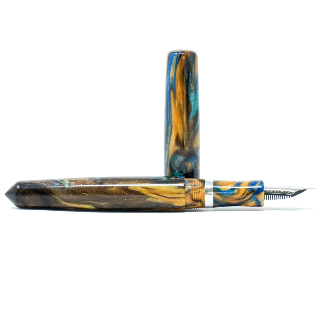 Golden Ocean 2 Skye Loft Bespoke Fountain Pen JoWo/Bock #6