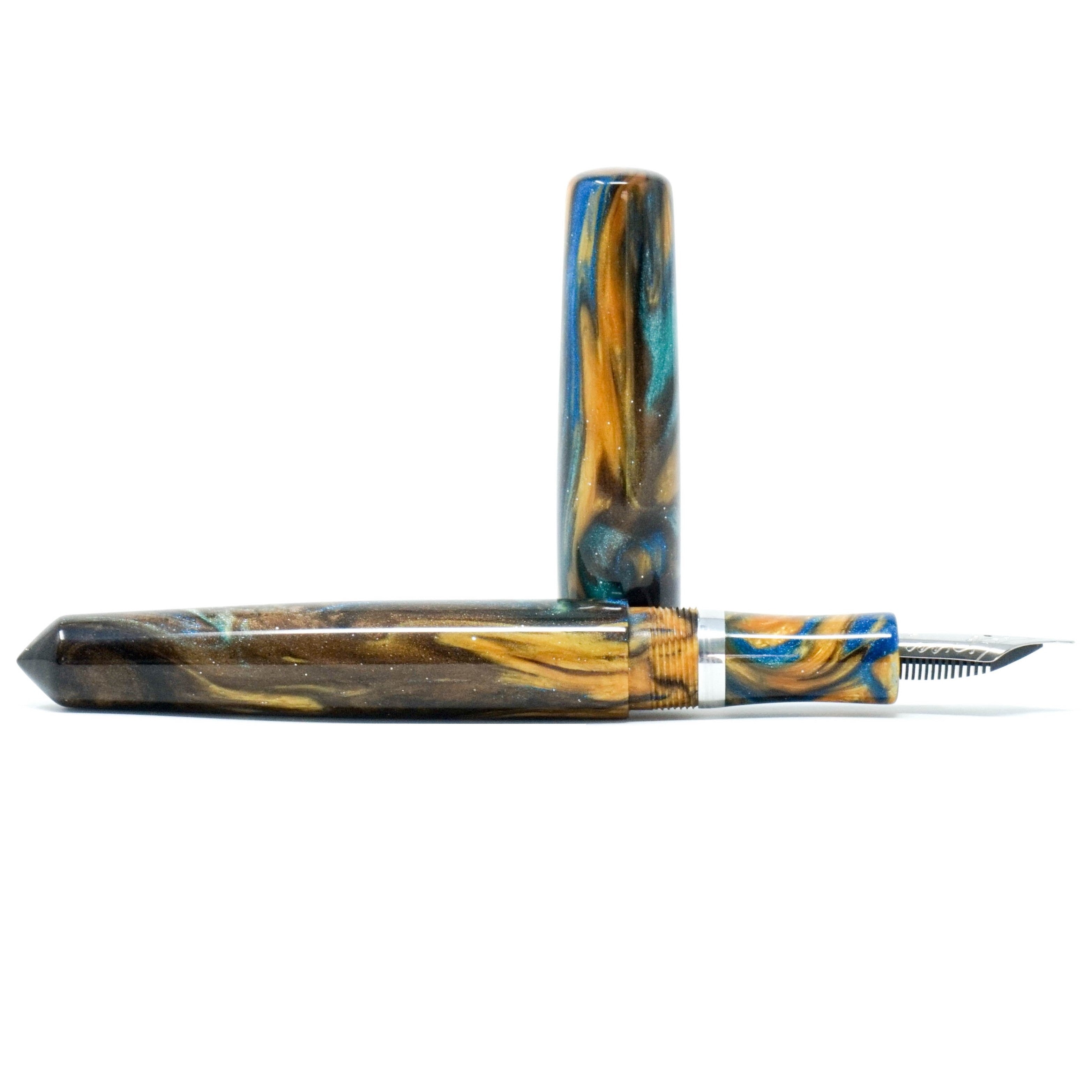 Golden Ocean 2 Skye Loft Bespoke Fountain Pen JoWo/Bock #6